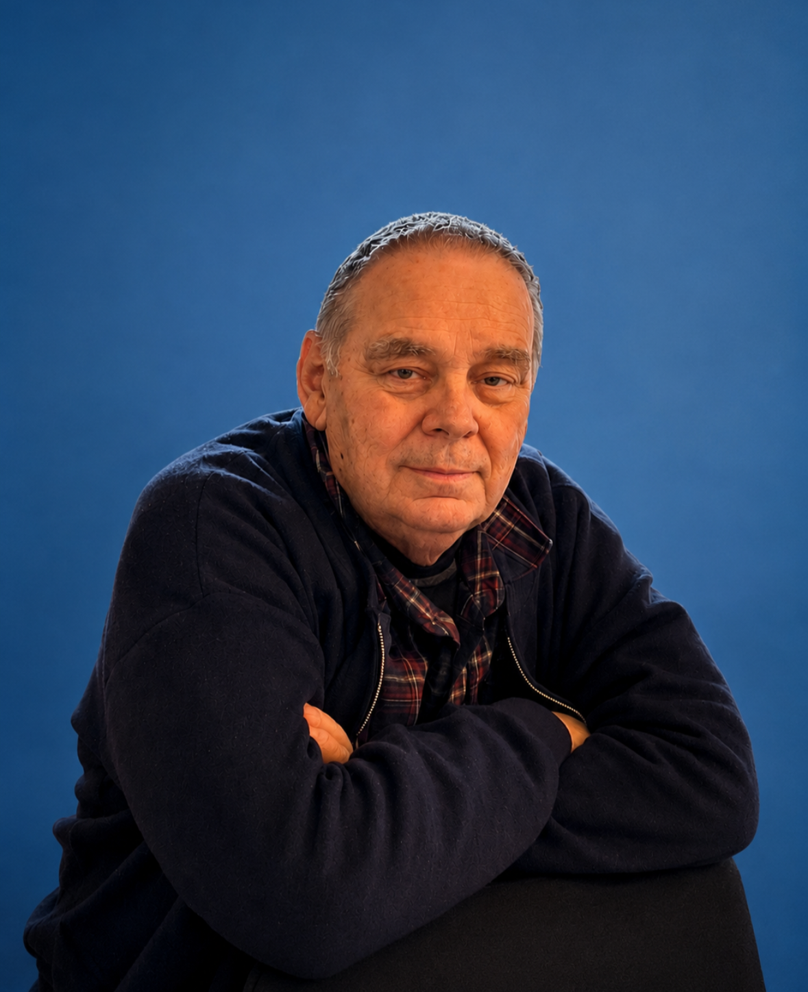 Asselin,Roger fond bleu